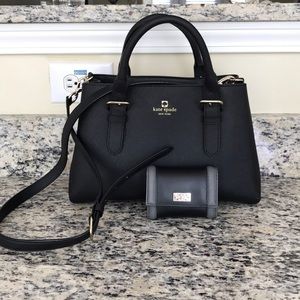 Kate Spade black leather purse